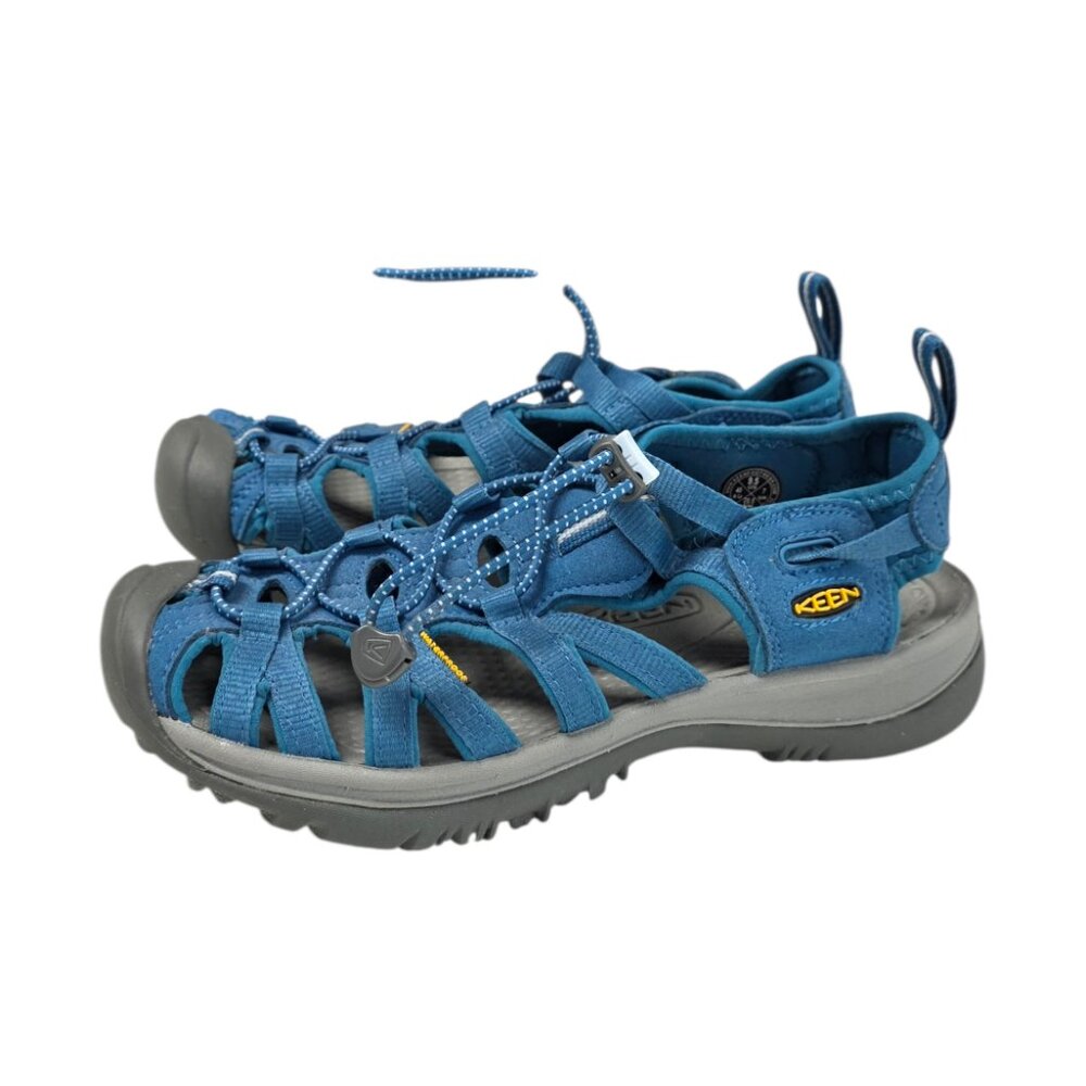 Keen Whisper Sandals,Closed Toe, Hiking, Outdoor, Gorpcore, Waterproof, Blue,9.5